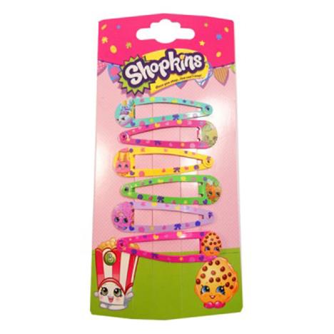 Shopkins Click Clack Hair Clips Pack of 6 £4.50